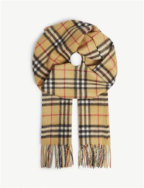 burberry yellow cashmere scarf|Burberry check cashmere scarf sale.